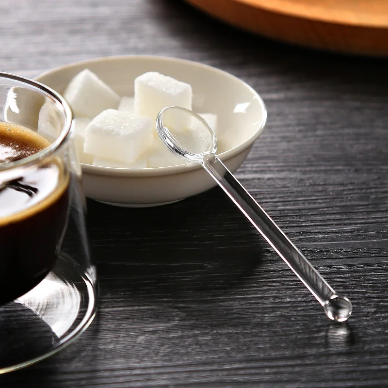 easy tea spoon fuse honey spoon  glass spoon