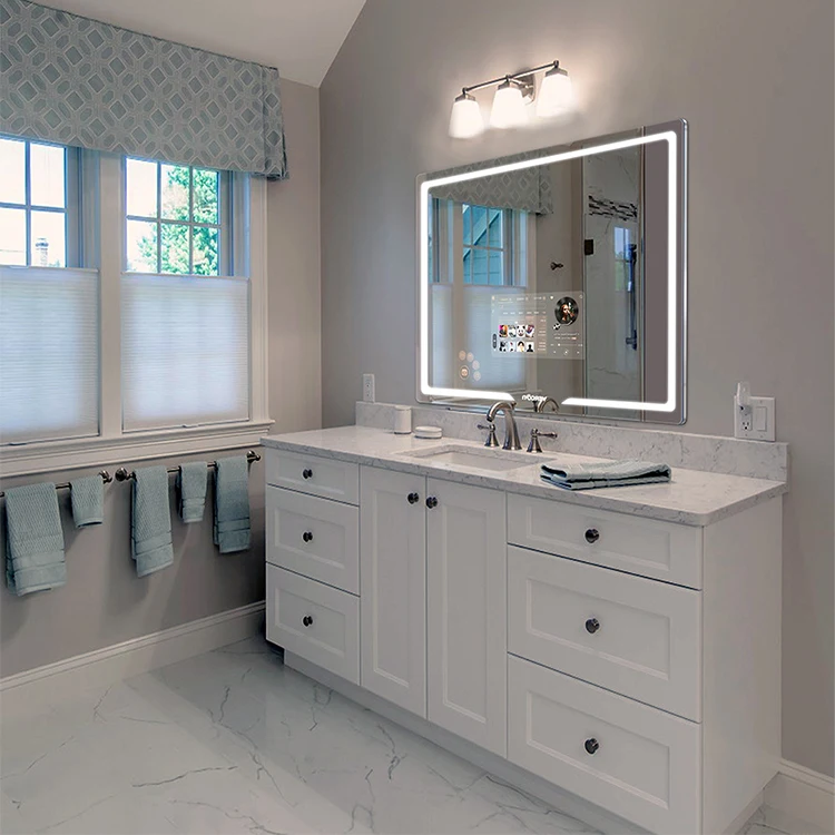 Android LCD Bathroom Mirror TV Smart Mirror Led Smart Mirror 800 * 800mm