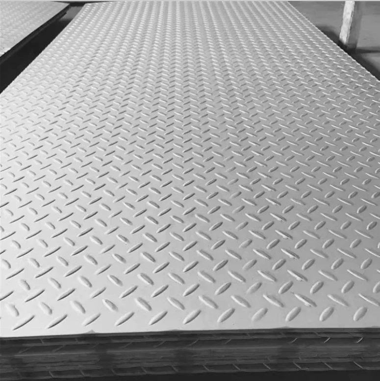 Diamond plate sheets 4x8 S235JR Hot rolled mild steel 2.5 mm thick chequer plate