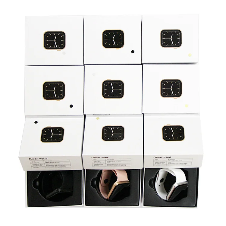  Умные часы W26 + U78 Plus T55 Series 6 T5 смарт-часы с пульсометром и фитнес-трекером для мужчин