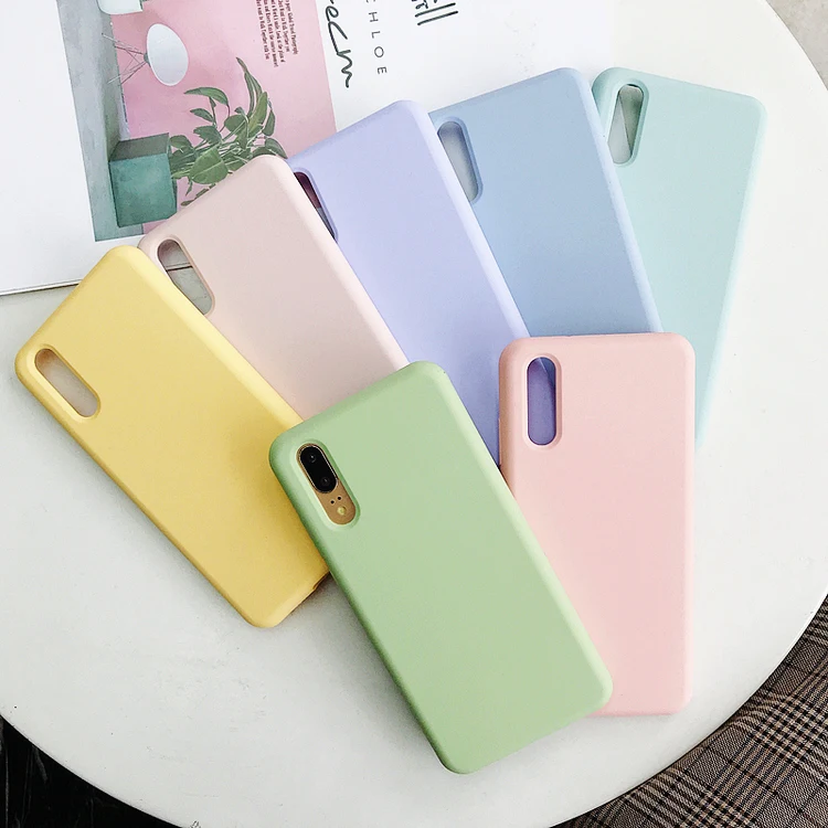 
Full cover scratch proof microfiber cloth liquid silicone mobile cell phone case for huawei p 20 