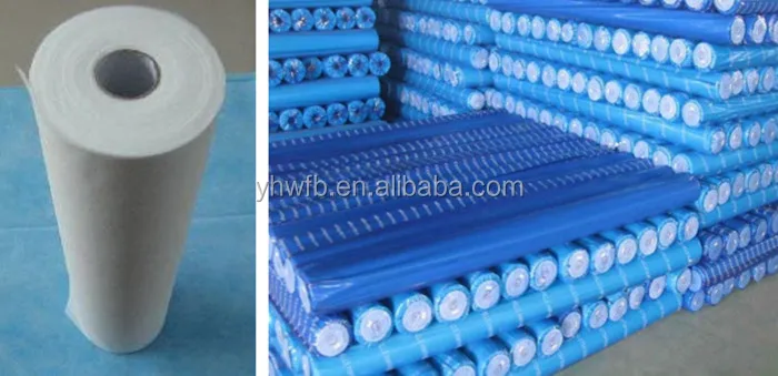 Yihe PP Non-woven Fabric for hospital use disposable Bed Sheet