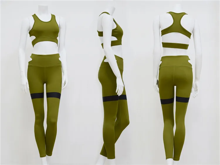 Cikini Women Tracksuit Yoga Set Running Fitness Jogging T-shirt Leggings Sport