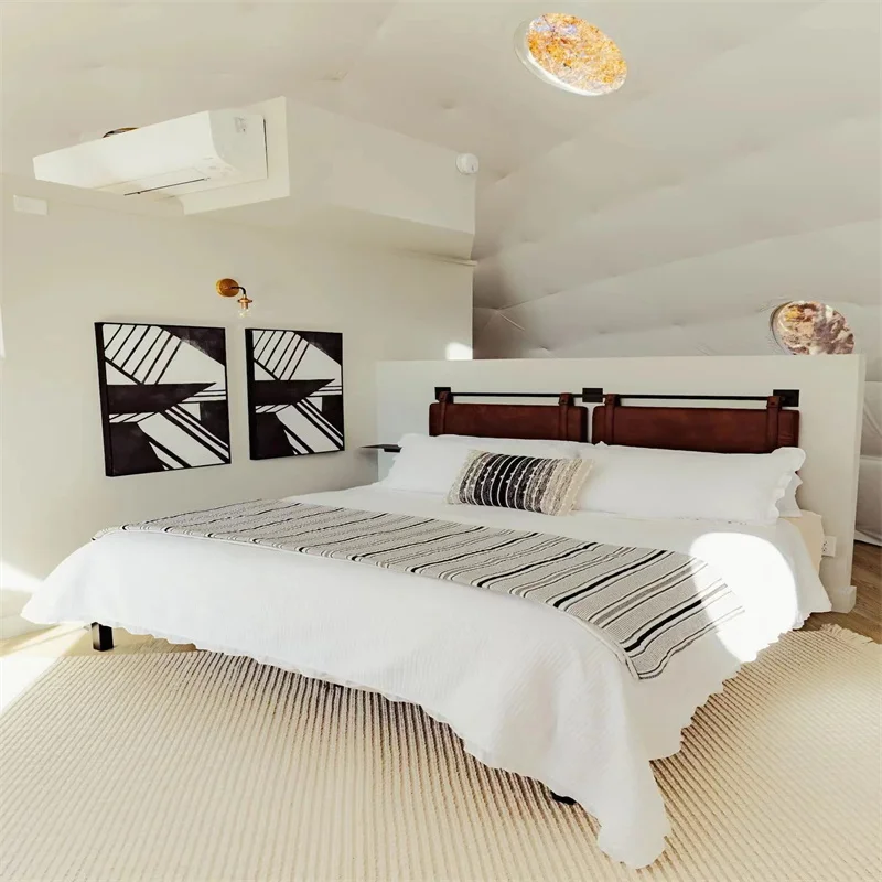 Ruizhi Winter Outdoor Luxury Dome House tent insulated with fireplace