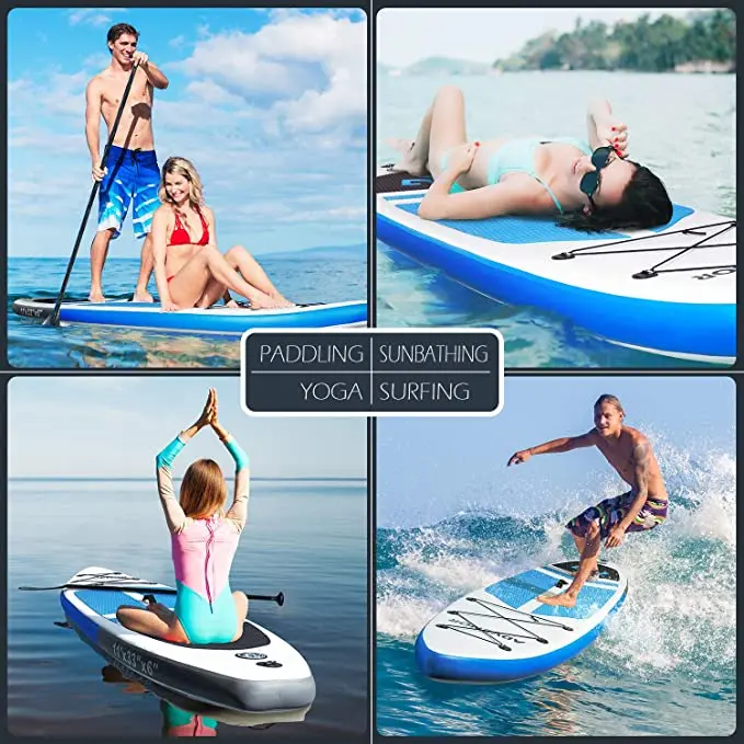 Manufacture Wholesale SUP Inflatable Stand Up Paddle Board with Double layer for surfing