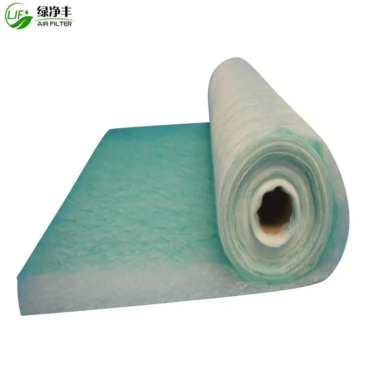 50mm 70mm Filter Arrestor Factory Manufacturing Air Material Clean Floor Fiberglass Spray Booth Filters Media For Painting Room