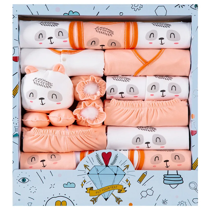 Wholesale 18 pcs/set  infants clothes sets baby clothing summer 100% cotton Newborn baby clothing gift set