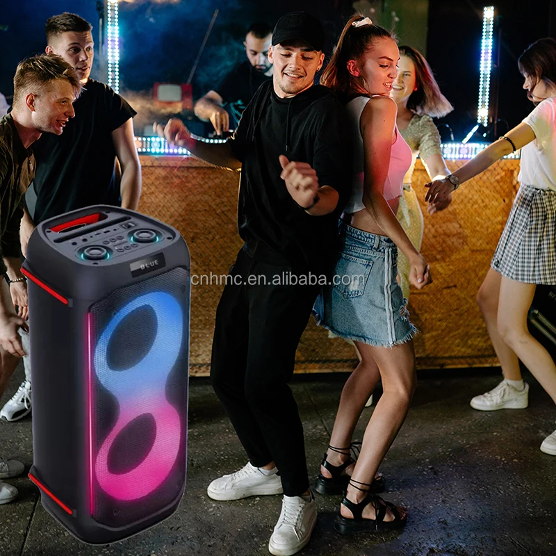 Portable Wireless Big Led Light Sound Bass DJ Karaoke Partybox 710 Party Box Bluetooth Speaker