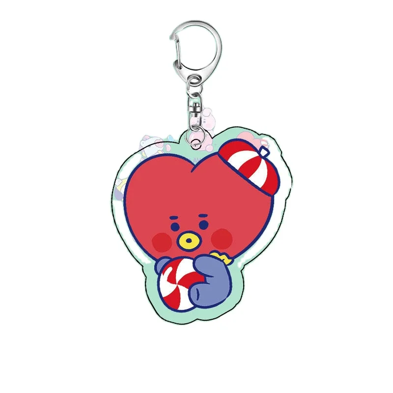 Support OEM Factory Price Keychain BIS Custom Acrylic Kpop Bts Key Ring Acrylic Keychains Custom