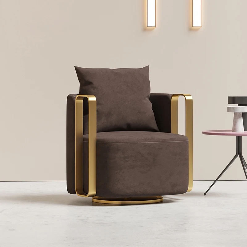 swivel chairs living room furniture Italian design leisure chair modern high quality single sofa