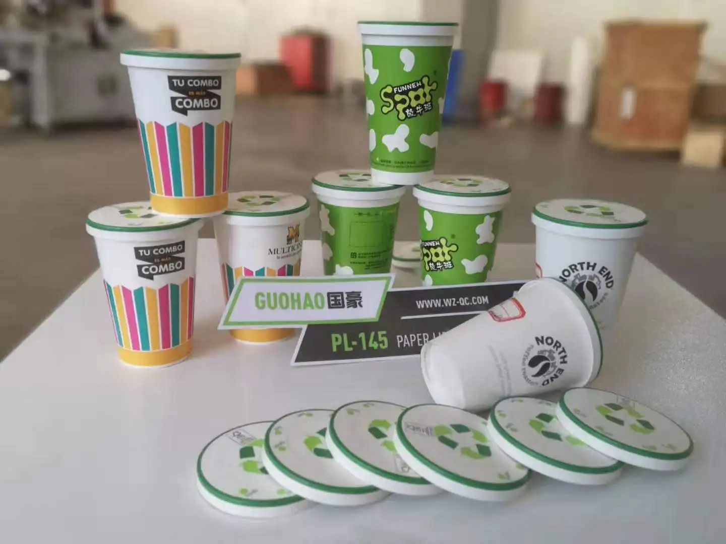 Business Machine 2023 New type Stackable Paper Cup Lid Making Machine Coffee Paper Lid Machine