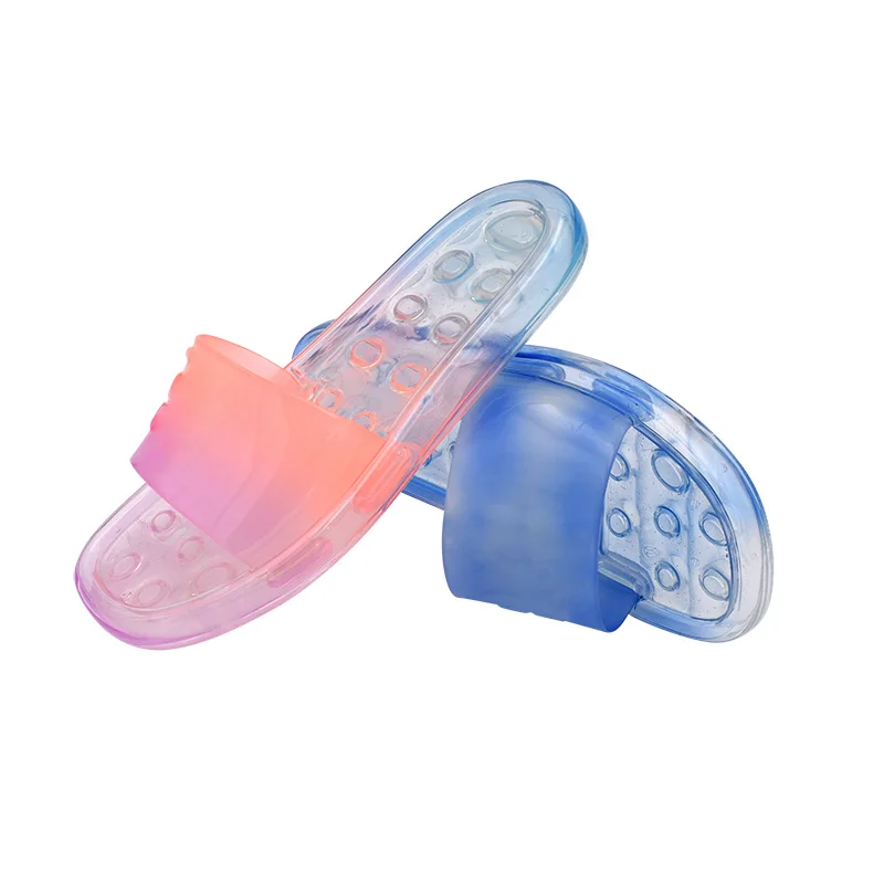 Custom made logo private blow molding service mold slides slippers with tpu air cushion midsoles insole