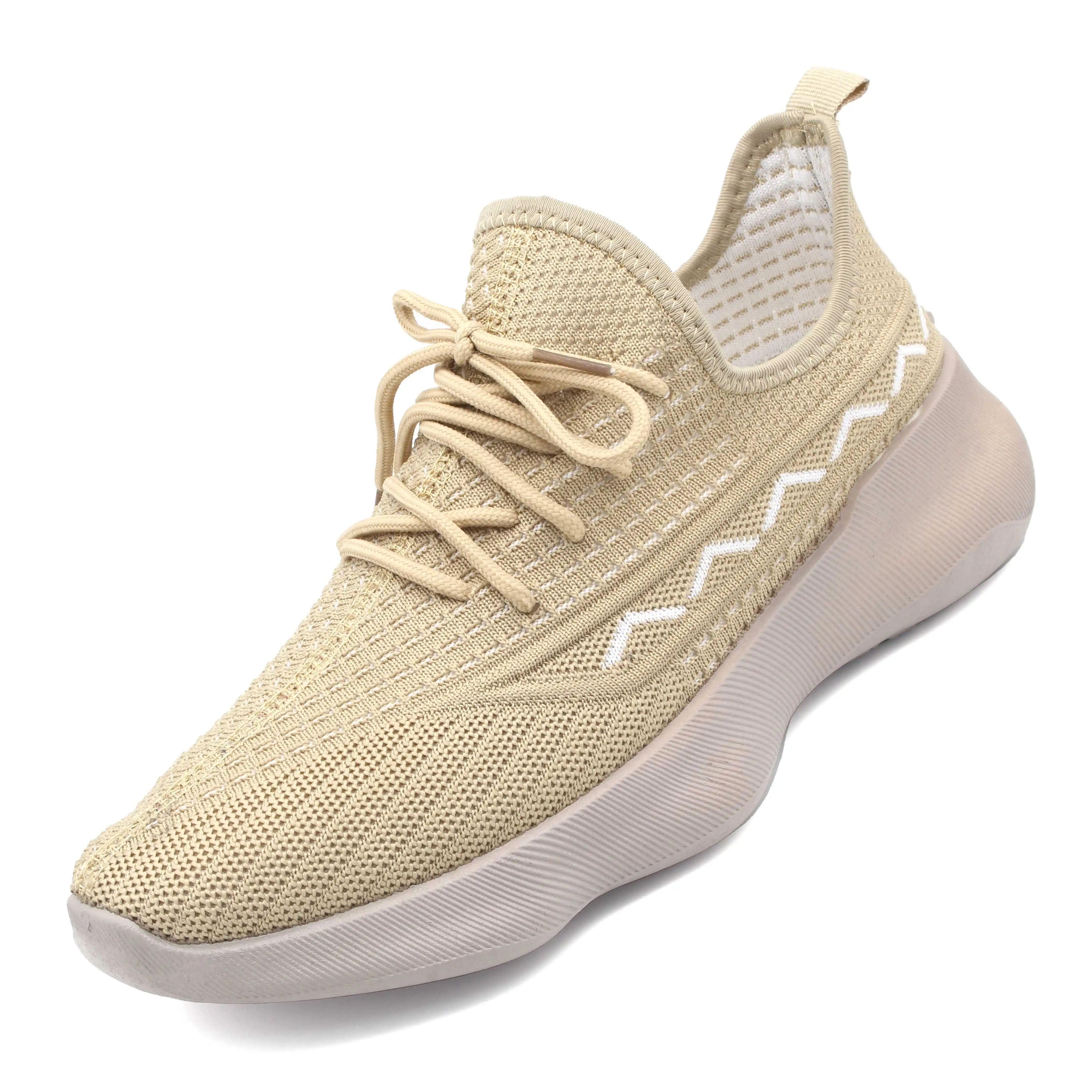 New Fashionable Children Kids Sport Run Sneakers Knitted Girls Boys Lace-Up Casual Sports Trainers Shoes