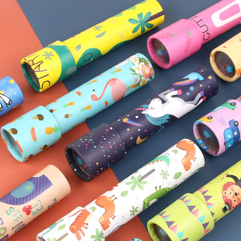 Большие вращающиеся калейдоскопы регулируемый Модный Цветной мир детская игрушка для детей с