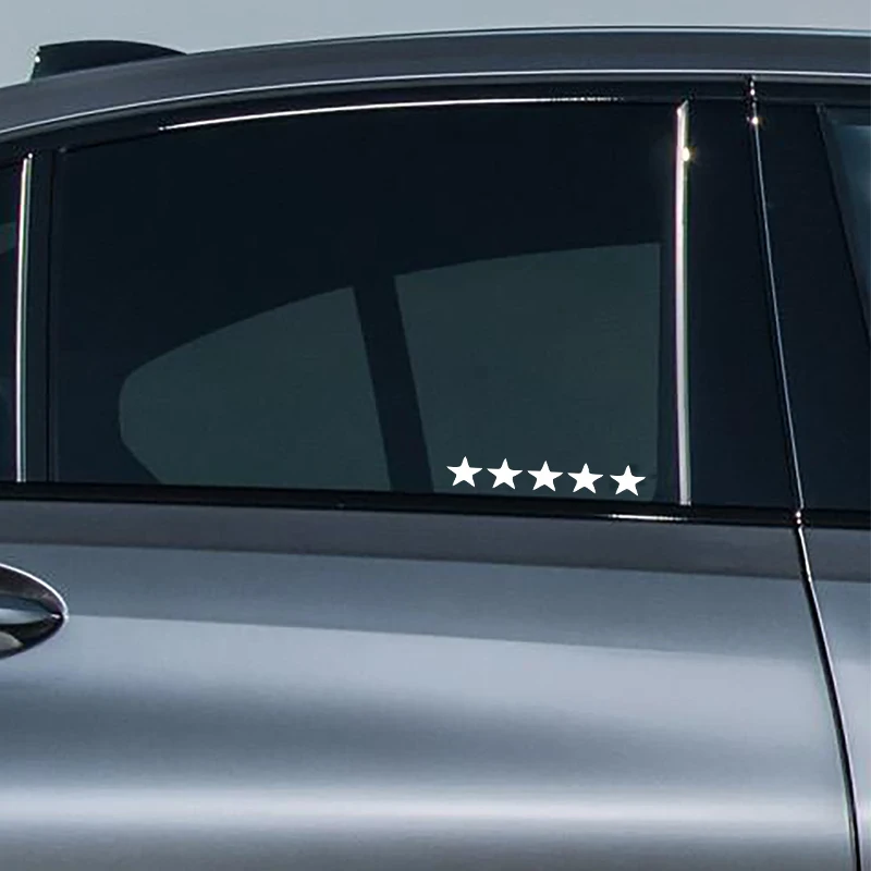 3D Fluorescent Star Reflective Bicycle Stickers Car & Motorcycle Frame Accessories-Interior & Exterior Plastic Logo Stickers