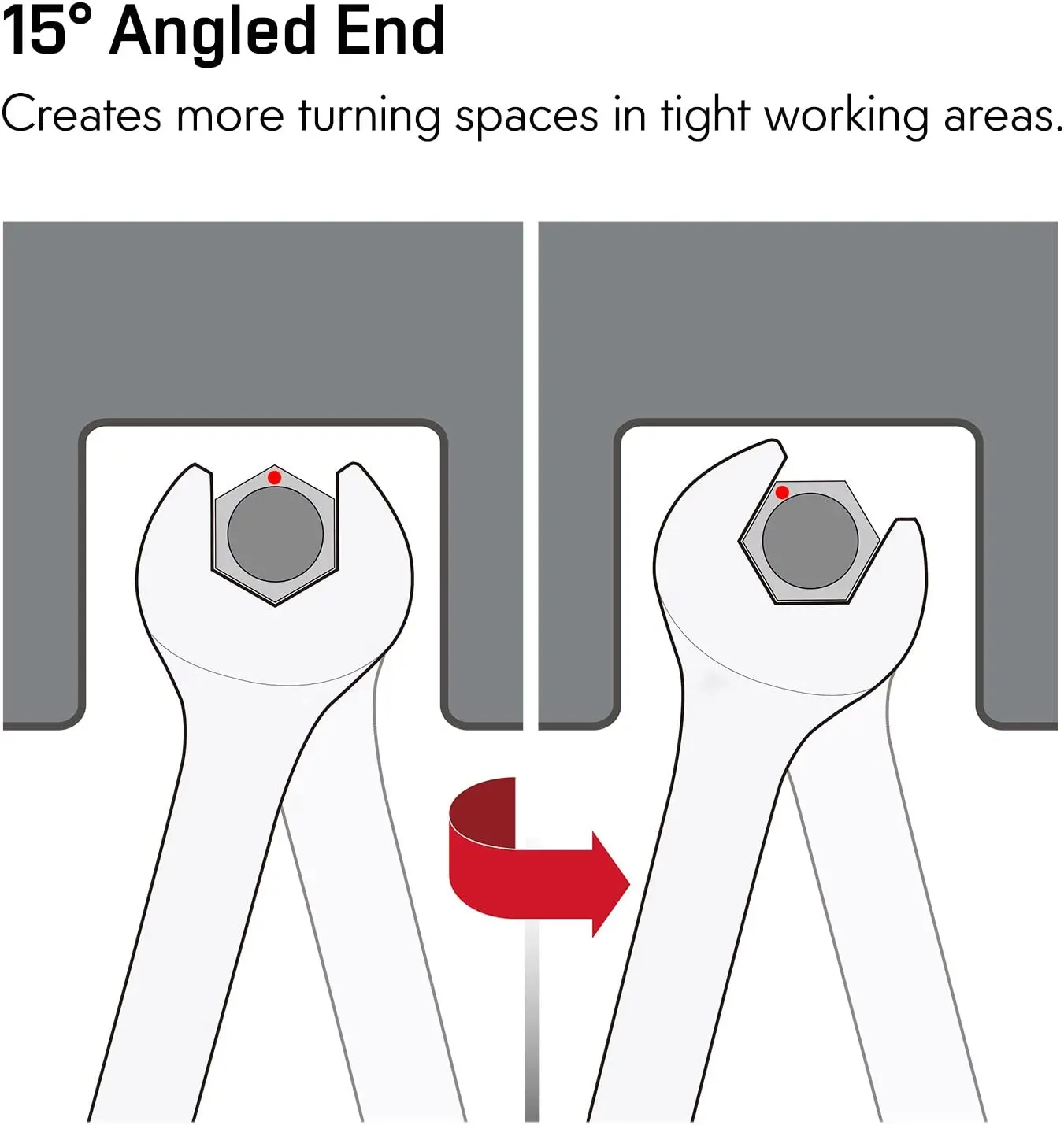 Combination spanner set 12  pcs  in tool holder Chrome Vanadium Steel  and Long Pattern Design