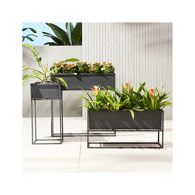 Custom Stainless Steel Flower Box Brackets Indoor Flower Metal Plant Pot Stand