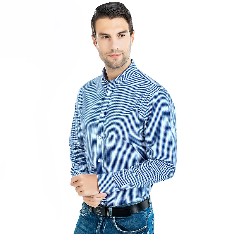 2023 Hot Sale Camisa 100% Cotton Shirt Men Long Sleeve Casual Shirt  Super Soft Quality