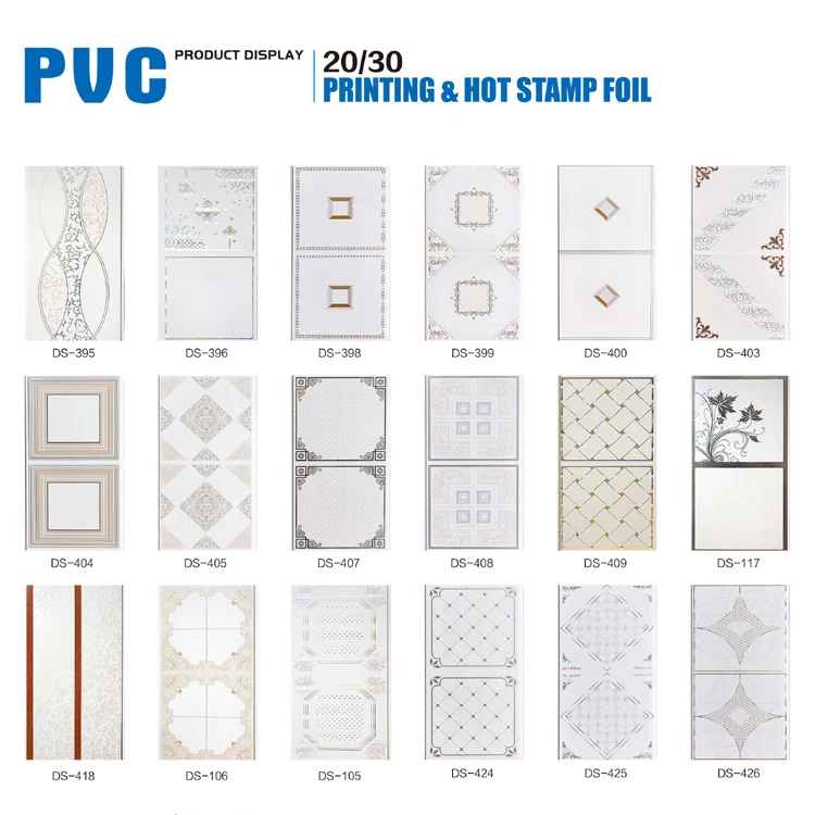 Manufacture Wholesale Custom Design PVC Ceiling Tiles Panels for Home Office