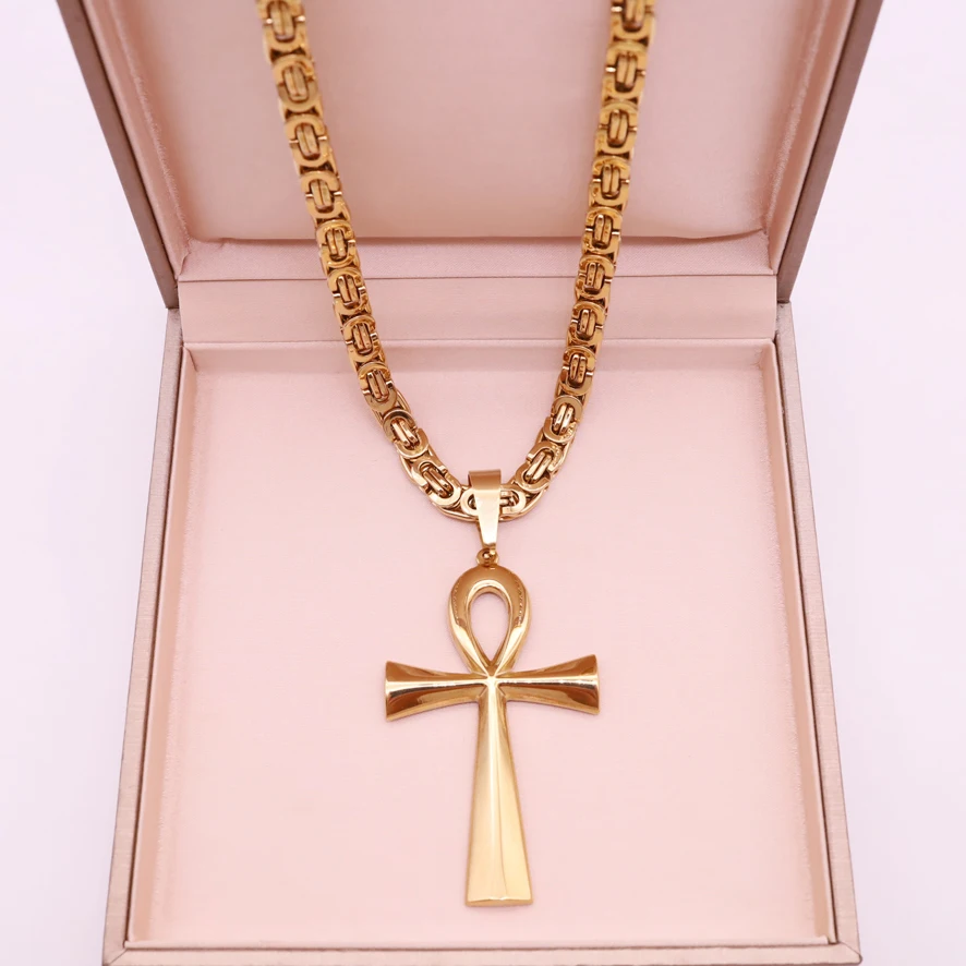 Wholesale Artsy Birthday Day Gift Name Customized Stainless Steel Jesus Pendant Cross Necklace