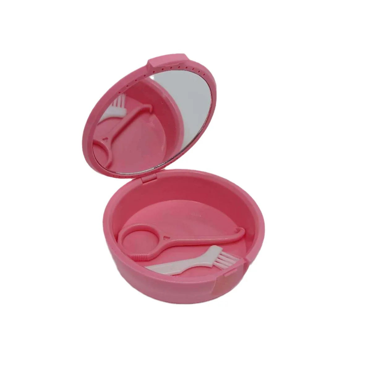 Orthodontic Aligner Container Mirror Invisible Braces Storage Mouth Guard Case Portable Plastic Plastic Denture Retainer Box