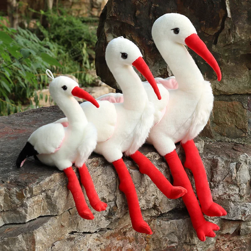 flamingo vulture eagle pelican plush toy cute bird fabric doll park scenic ornaments birthday gift Simulation bird doll