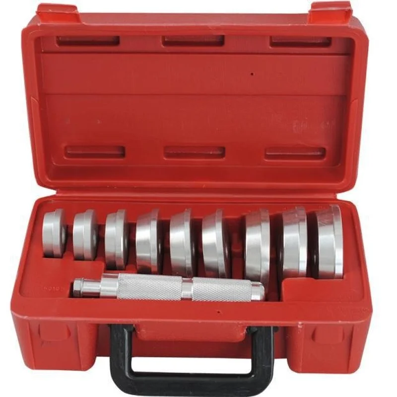 10 pcs Aluminium Wheel Bearing Race Puller Removal Install Tool Seal Driver Set