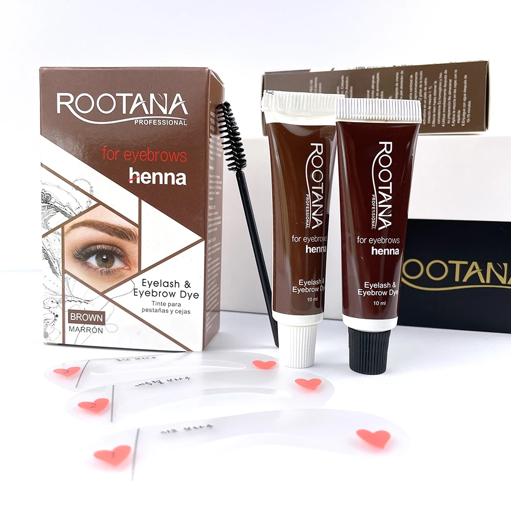 Waterproof Wholesale brow tint dye supplies henna eyebrow tint dye kit lash and brow tint kit private label long lasting