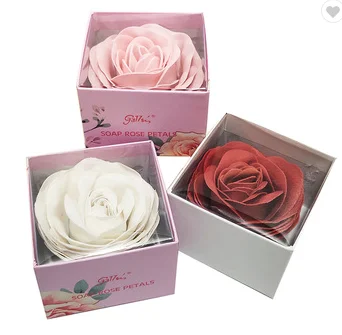 Scent Rose Flower Soap Gift Set Bathing soaps