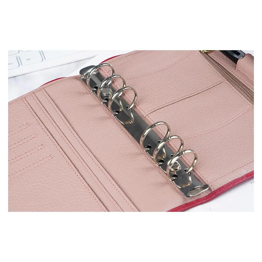 Metal Spiral Rings Binder Clip Gold Clip With 2 Pairs Size Of Binder Screw For Diary Notebook Planner A6 Persoanl A7
