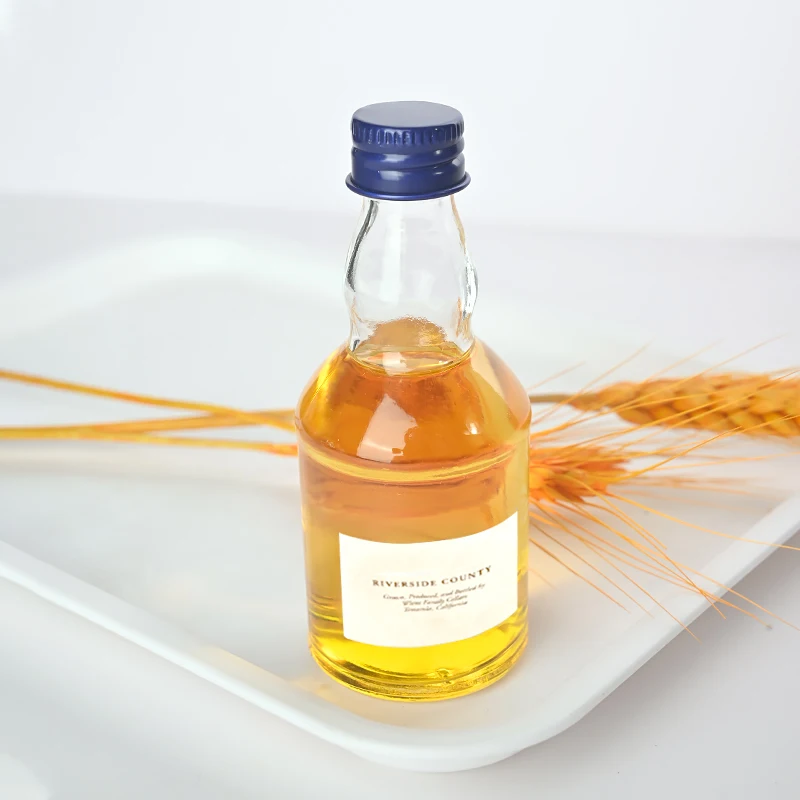 Wholesale 50ml Glass Mini Liquor Bottles Container Packaging Glass Alcohol Spirit Vodka Wine Whiskey Tequila Bottles