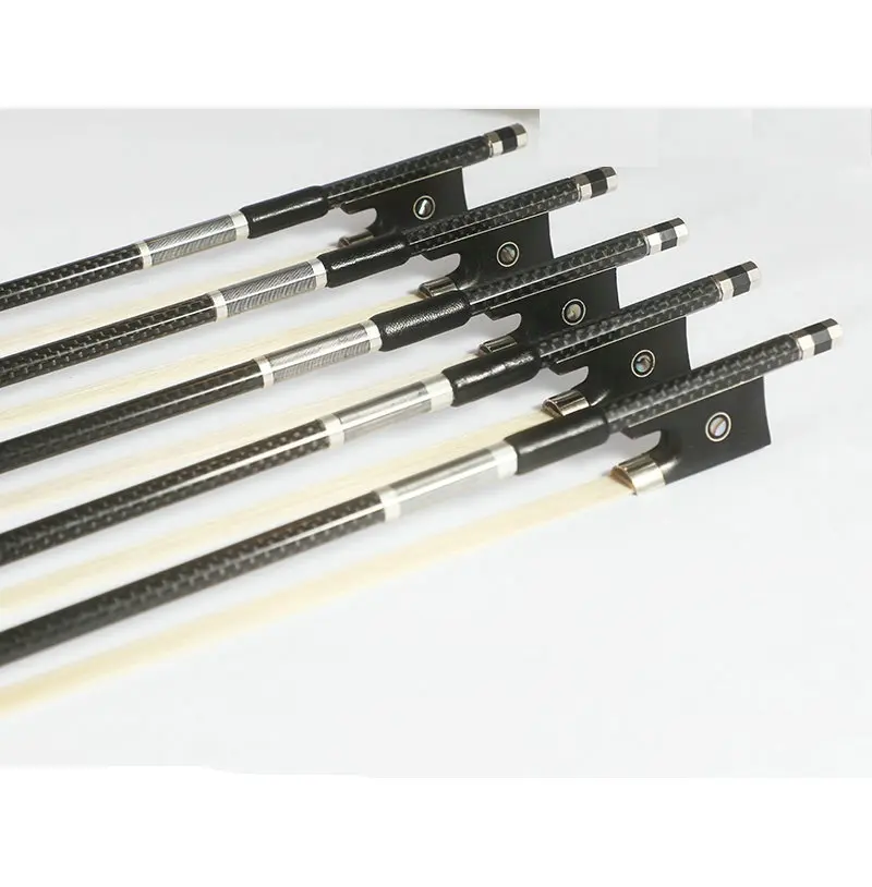 Углеродное волокно, бант для скрипки, виолончель, высококачественный, все размеры, натуральный конский волос