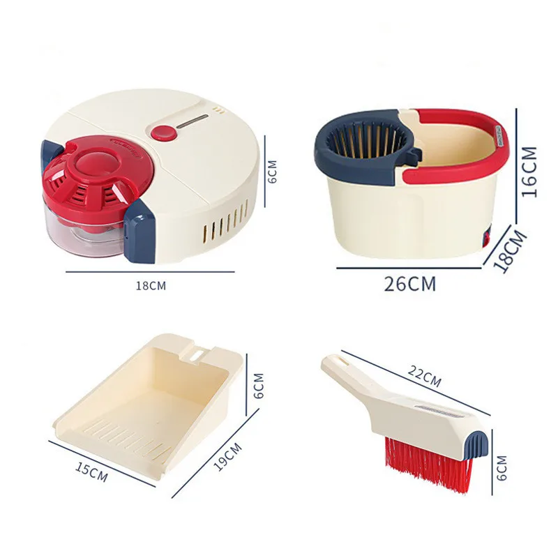 New Children Cleaning Toys Tool Kids Cleaning Set Pretend Play Toys For Girls Boy housekeeping toys cleaning set