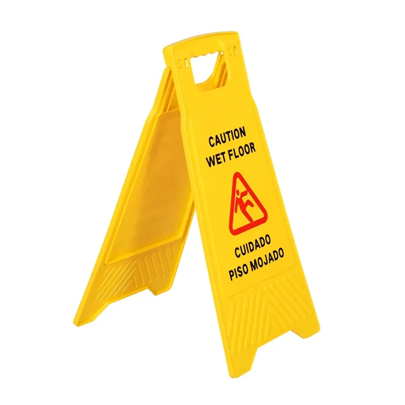 Hot Sale Warning Foldable Plastic Road Sign Safety Wet Floor Caution Sign For Sale