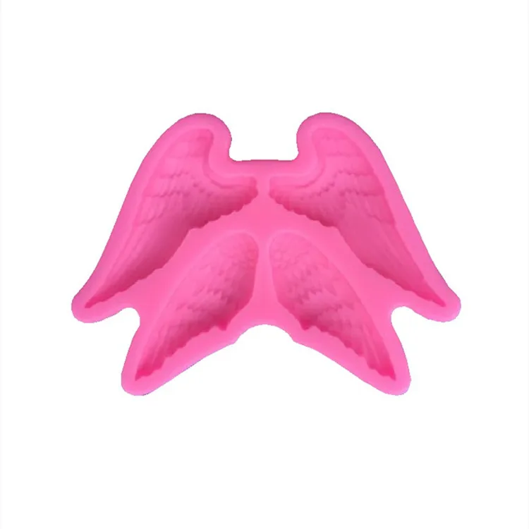 
Angel wings liquid silicone cake mold chocolate diy 