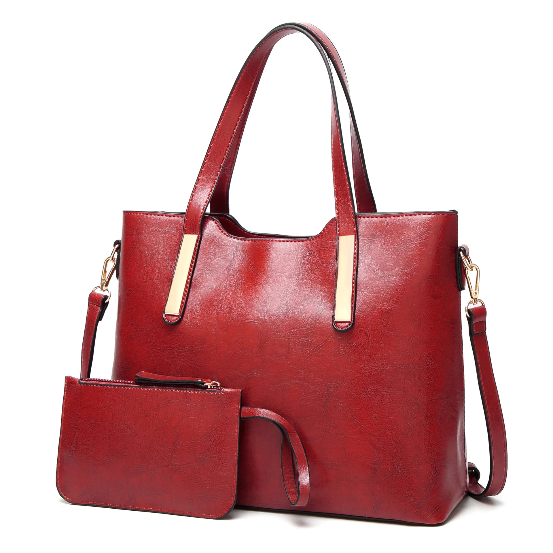 Fashion Women wholesale  high quality PU leather Shoulder Bag handbag for women