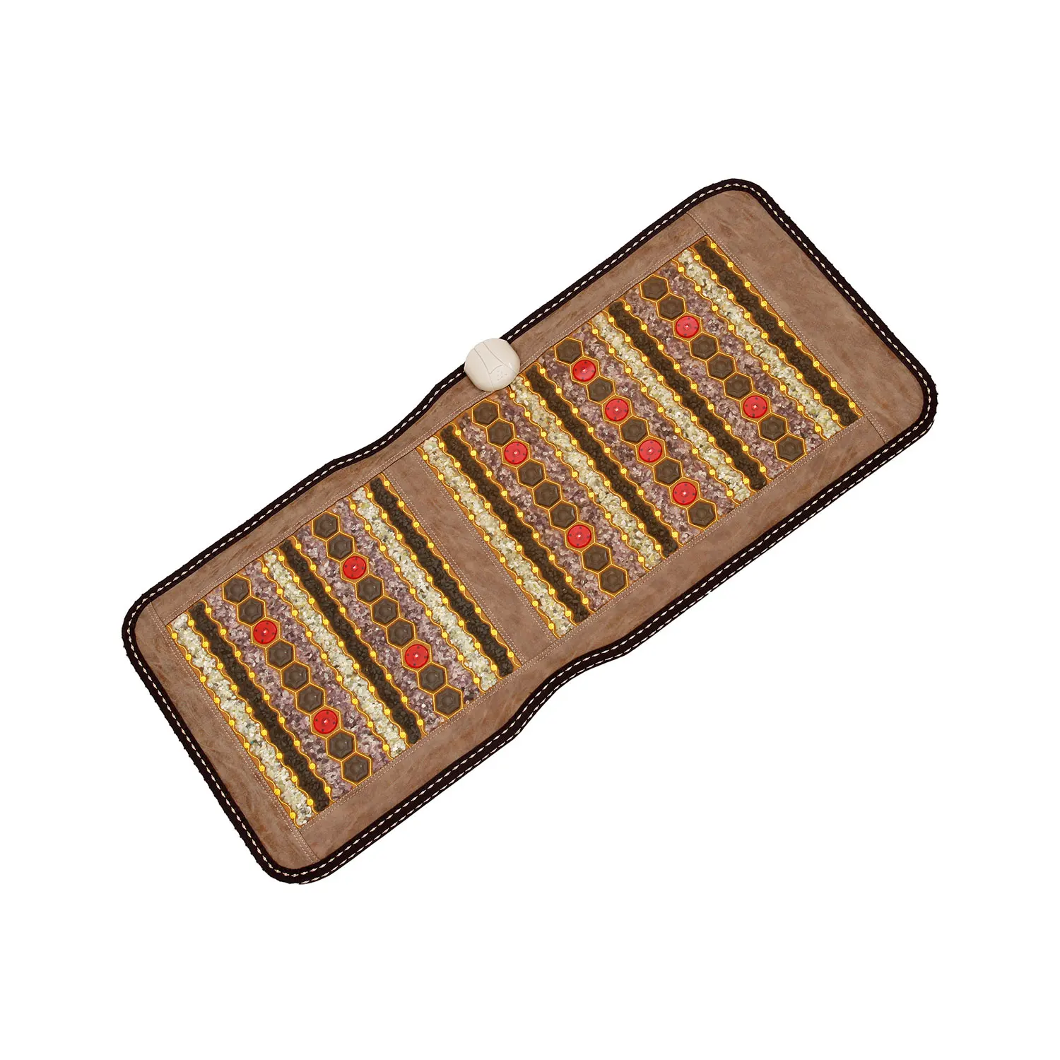 Negative Ion Mixed Healthcare Stones Amethyst & Tourmaline Car Auto Shop Use Thermal Function Far Infrared Heating Cushion