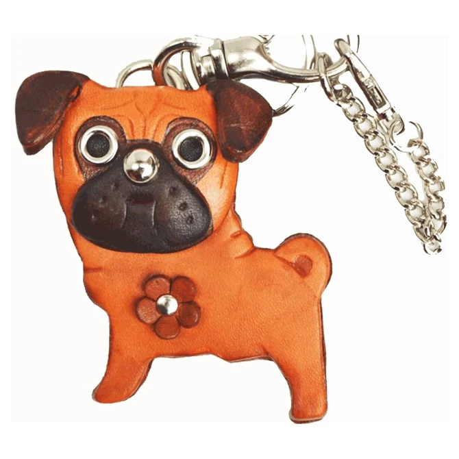 100% brand new high quality animals leather pendant bag keychain Dachshund charms