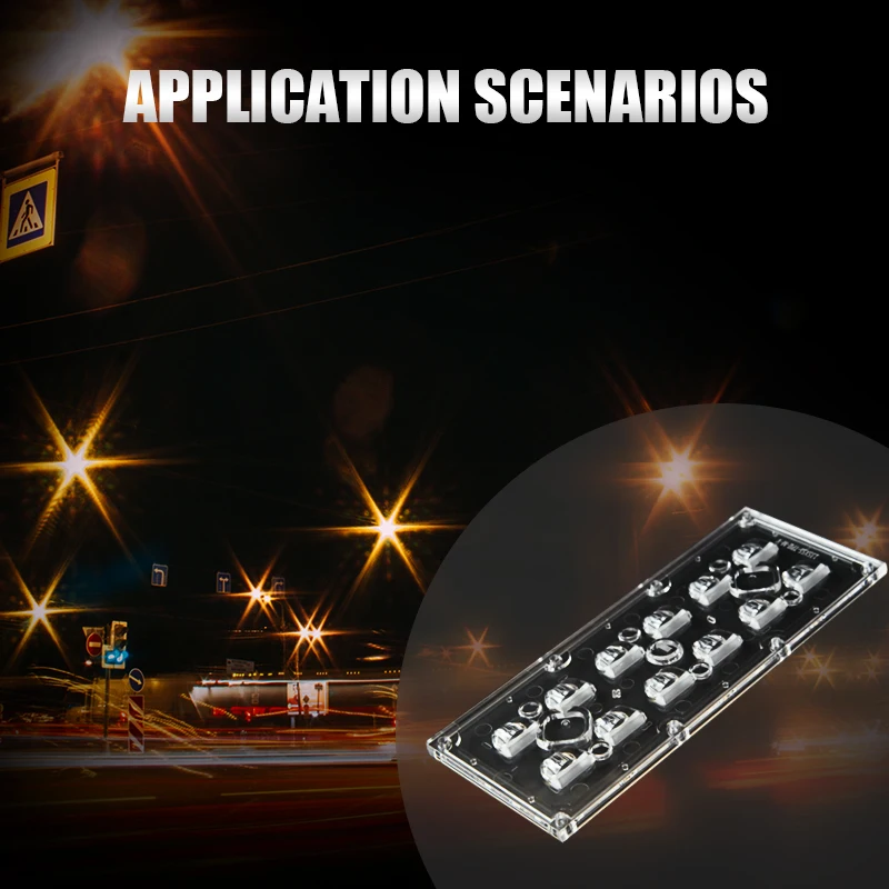 12 Led Pc Pmma Lens5050 25 Degree Lens5050 2X4 Led 50X50Mm Led Street Light Lens 2X2 Lens5050 2X4 Lens Array5050 Back Light Lens