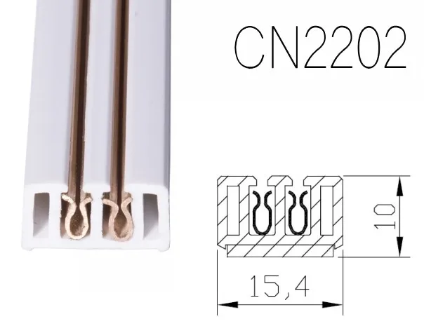 High Quality Shelf Lighting Connector Dc 12/24v Led Power Track  with Magnet Installation for Jewelry/Market Iron Cabinet