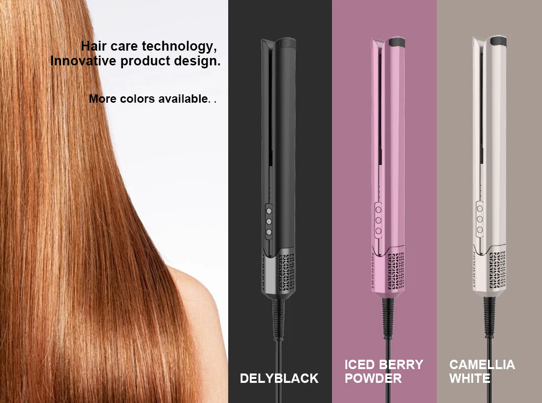 2-In-1 110000RPM Brushless high Speed Motor Hot Air Styler Straightening Hair Dryer Water Ion Curing Automatic Shutdown