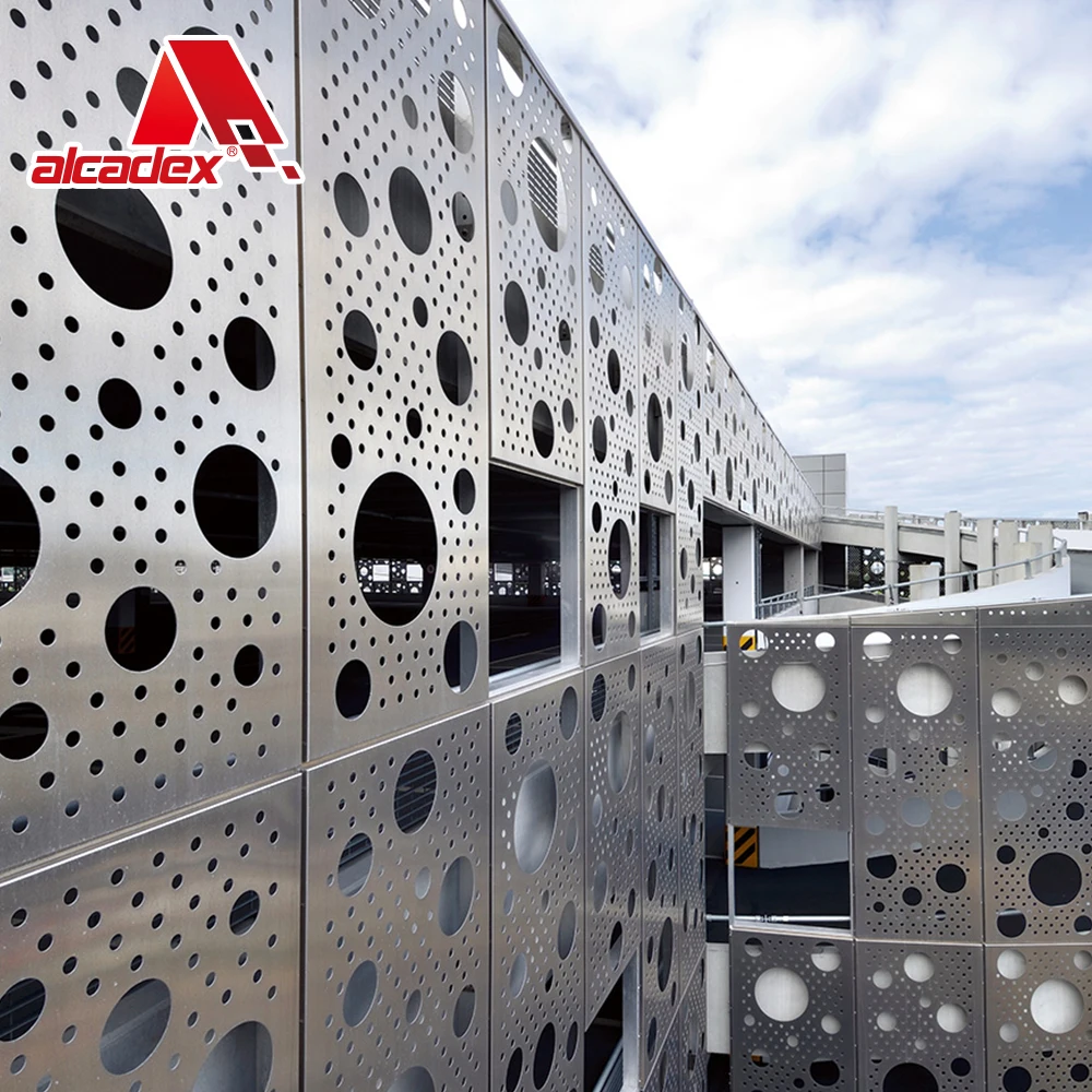 aluminum wall panel 3d interior walls decoration column facades panel wall cladding perforated aluminium for outdoor exterior