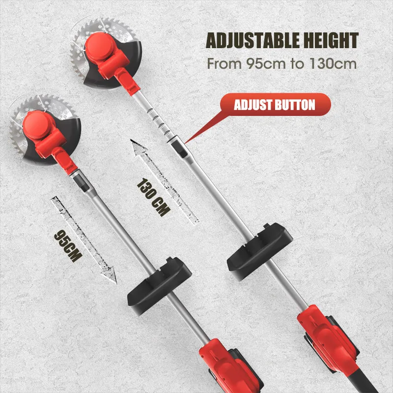 3-in-1 Electric Weed Eater Grass String Trimmer Edger Telescopic Brush Cutter Battery Powered Lawn Mower