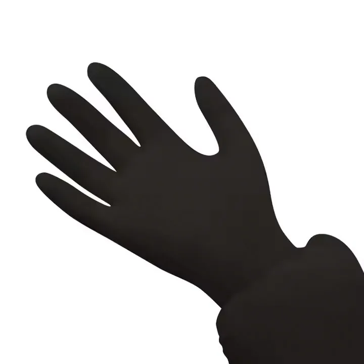 guantes de nitrilo Cheap black gloves disposable nitrile Box 4mil 6mil food disposal powder free nitrile gloves