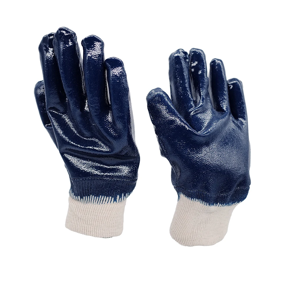 Cotton Jersey Nitrile Working Coated Wear Resistant Nitrile Working Gloves