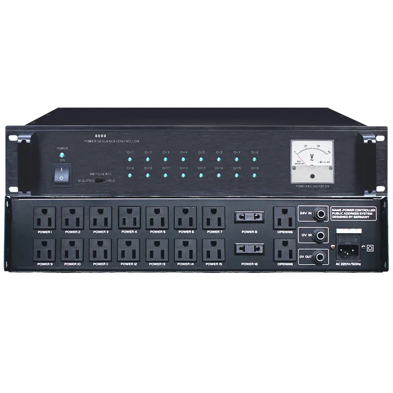 Professional Dsp 24bit 4 by 8 Digital Audio Processor System in Out Limiter Crossover Dynamic Sound Equipment