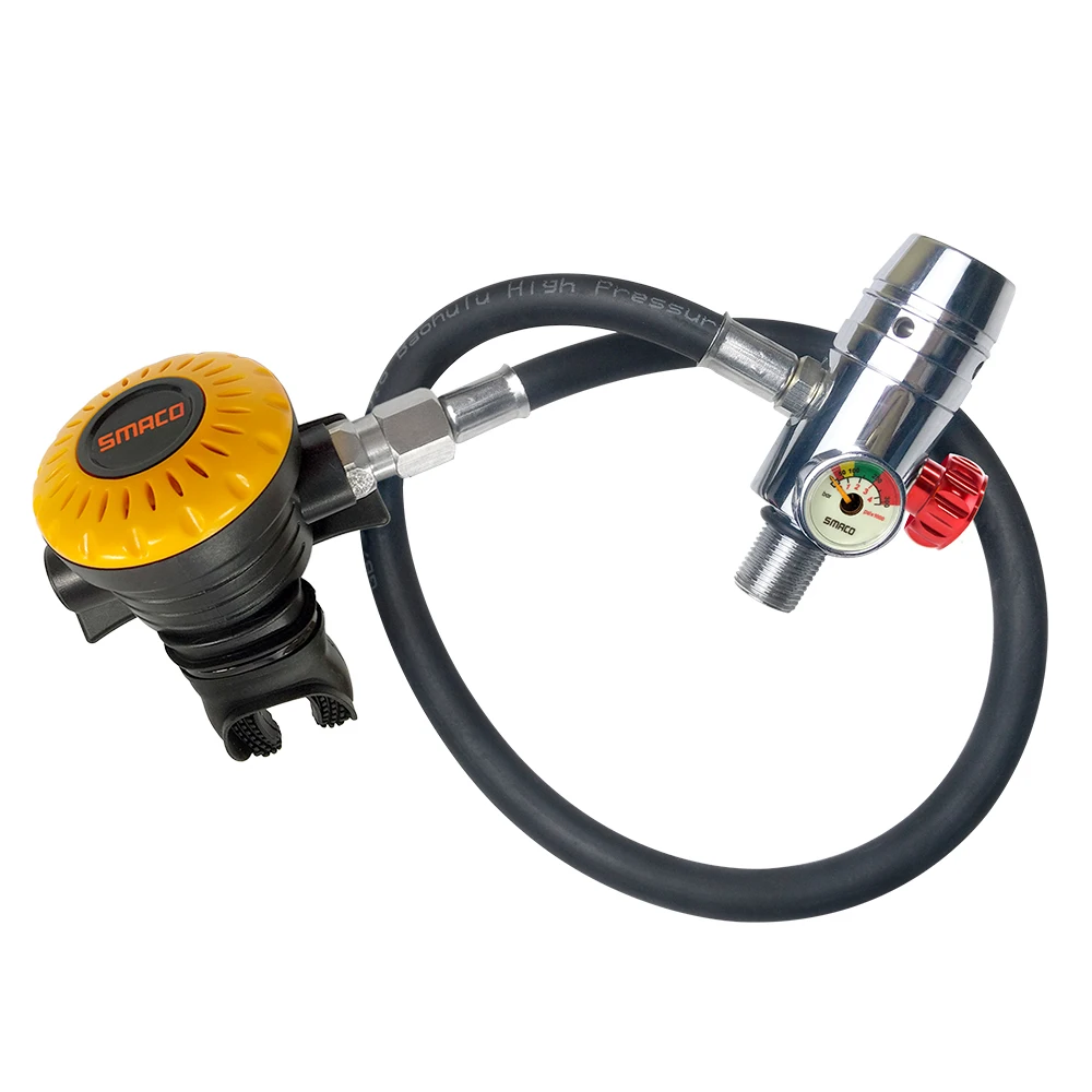SMACO S400 private model supporting oxygen cylinder using pressure reducing valve medium pressure tube breathing valve