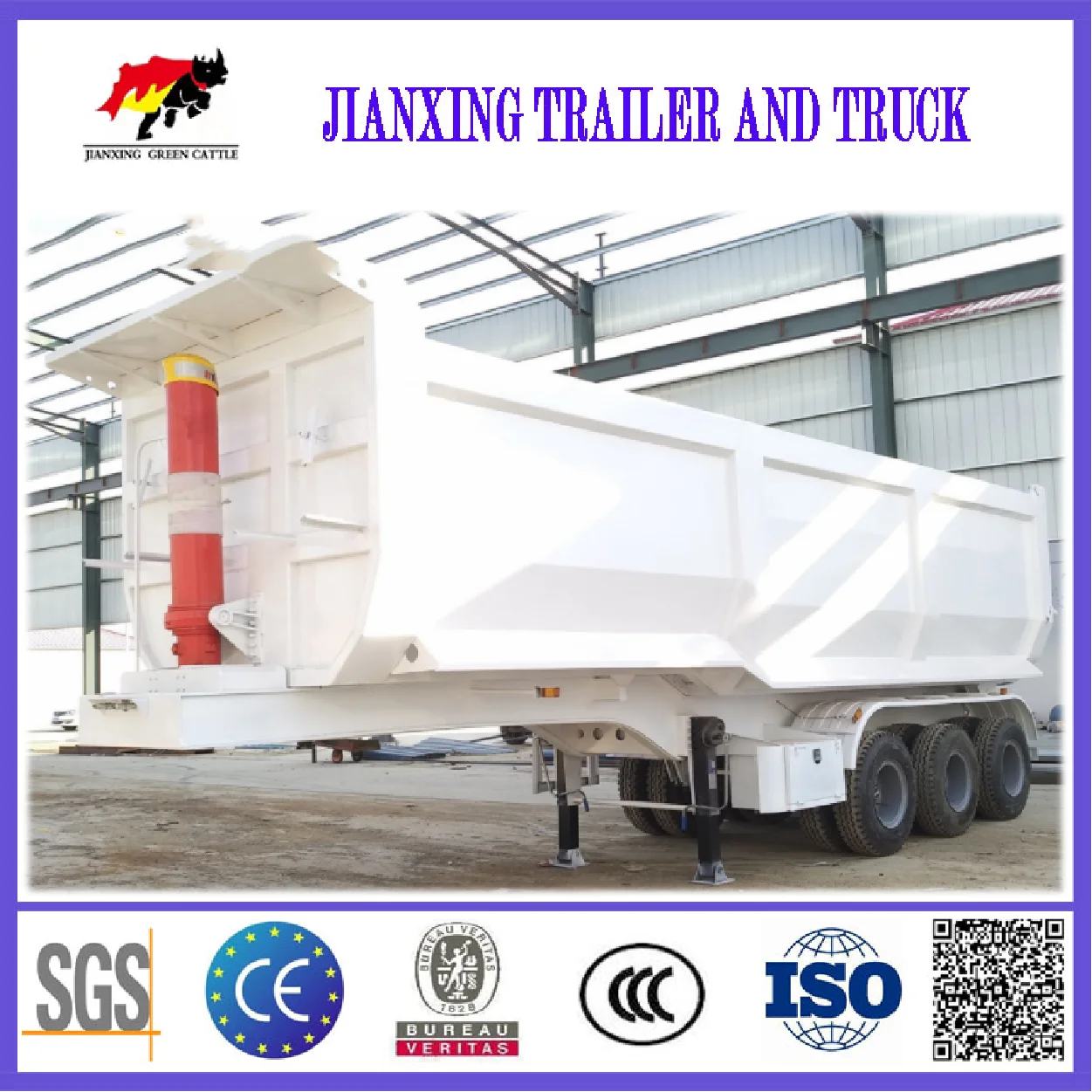 semi dumper trailer 30ton dump trailer tractor dump trailer