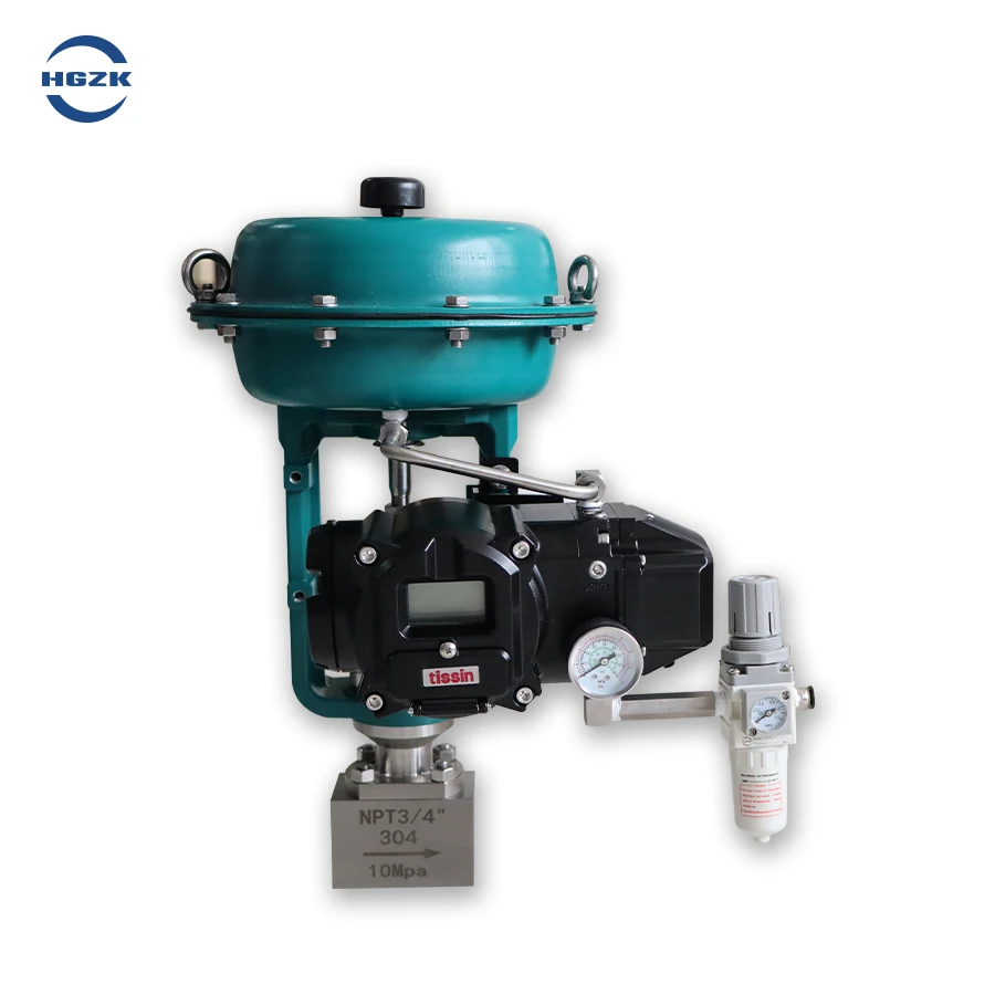 Pneumatic small flow control valve miniature high precision threaded needle water reverse osmosis control valve