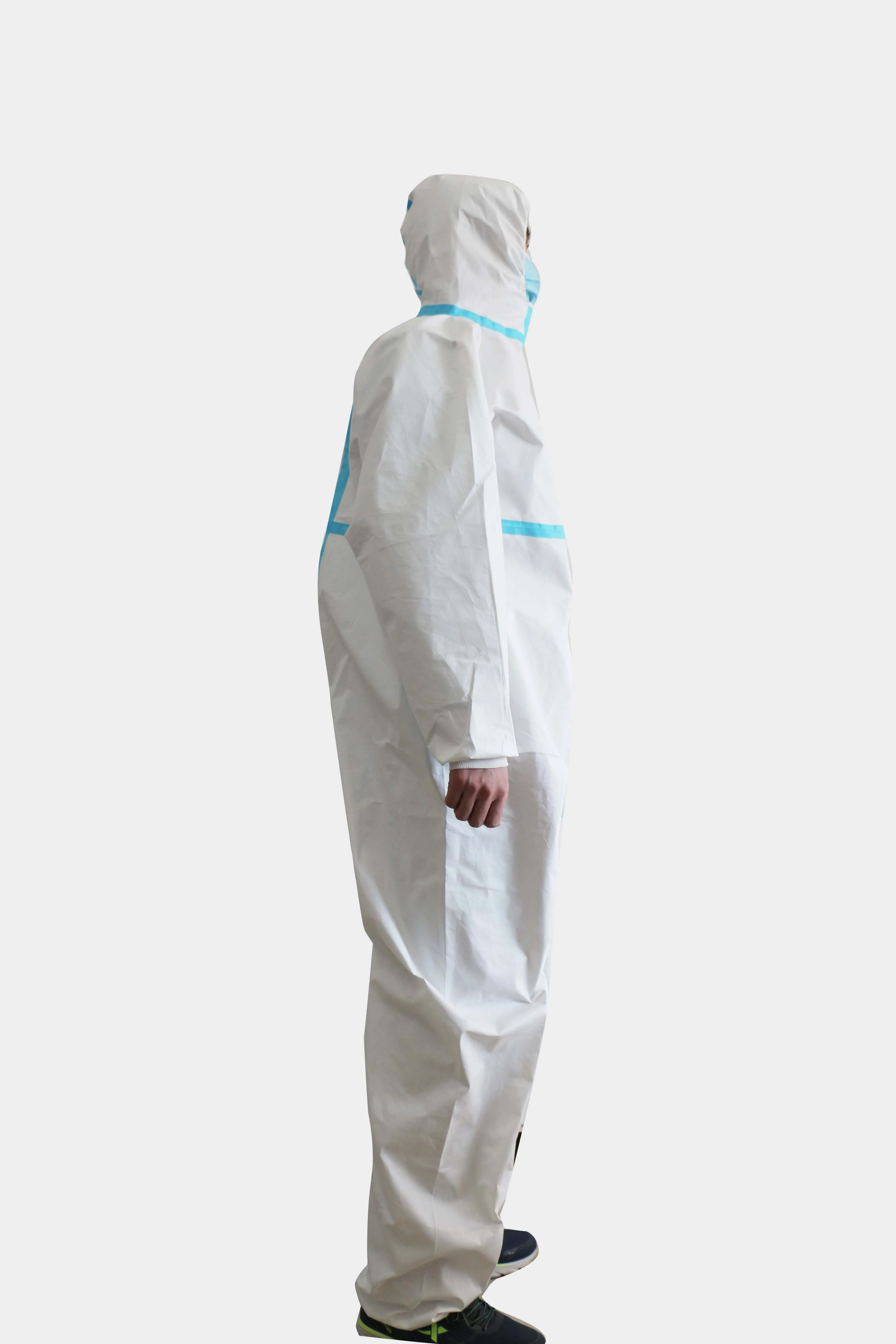 
High Quality and Practicalppe Protective Suit Fabric Protective Suit Medical Disposable Ce Nylon / Cotton Class I GB/T 32610 